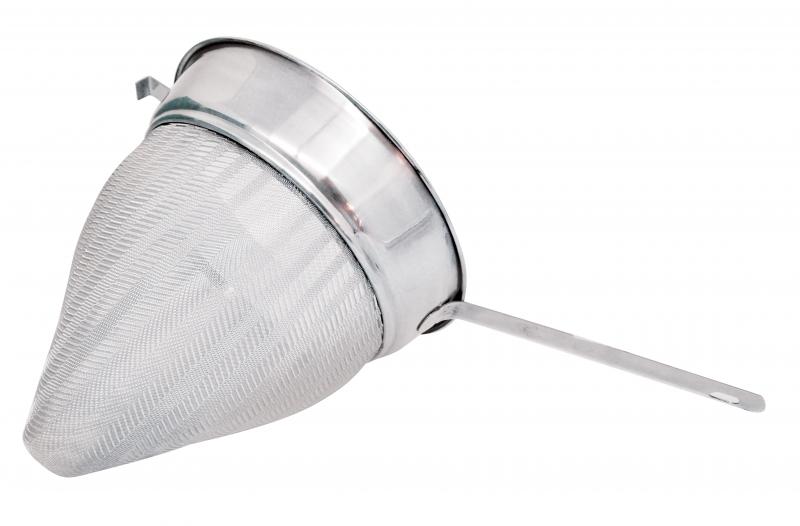 10-inch Stainless Steel 40 Mesh Bouillon Strainer with Flat handle